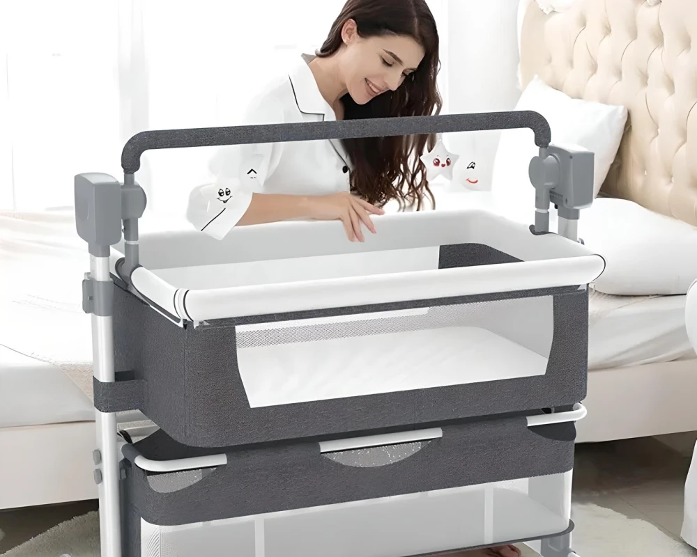 rocking bedside bassinet